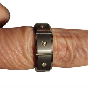 Triton Tungsten Carbide Men's 8mm Ring - Size 10